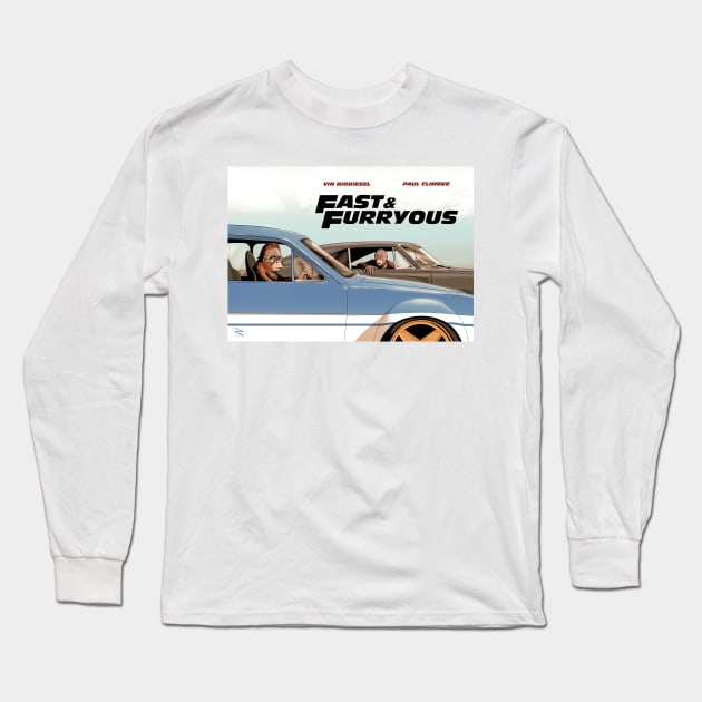 Fast & Furryous Long Sleeve T-Shirt by A Place To Hang Your Cape